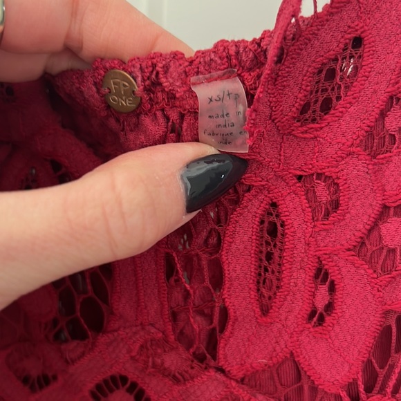 Free People Adella Maxi in Berry - XS - Picture 7 of 8